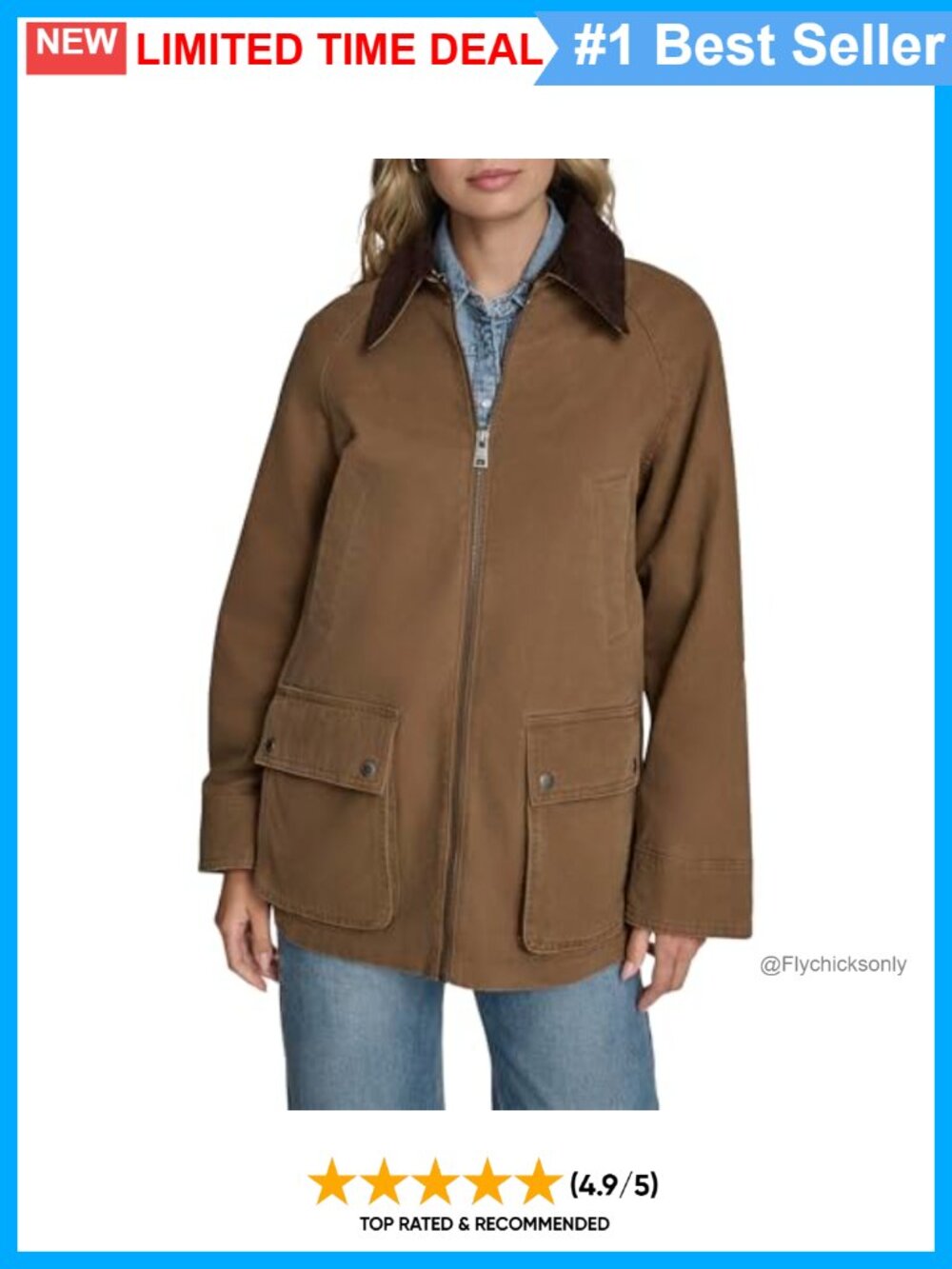 Levi's Women's Cotton Barn Jacket 100% Cotton Long Sleeve Casual